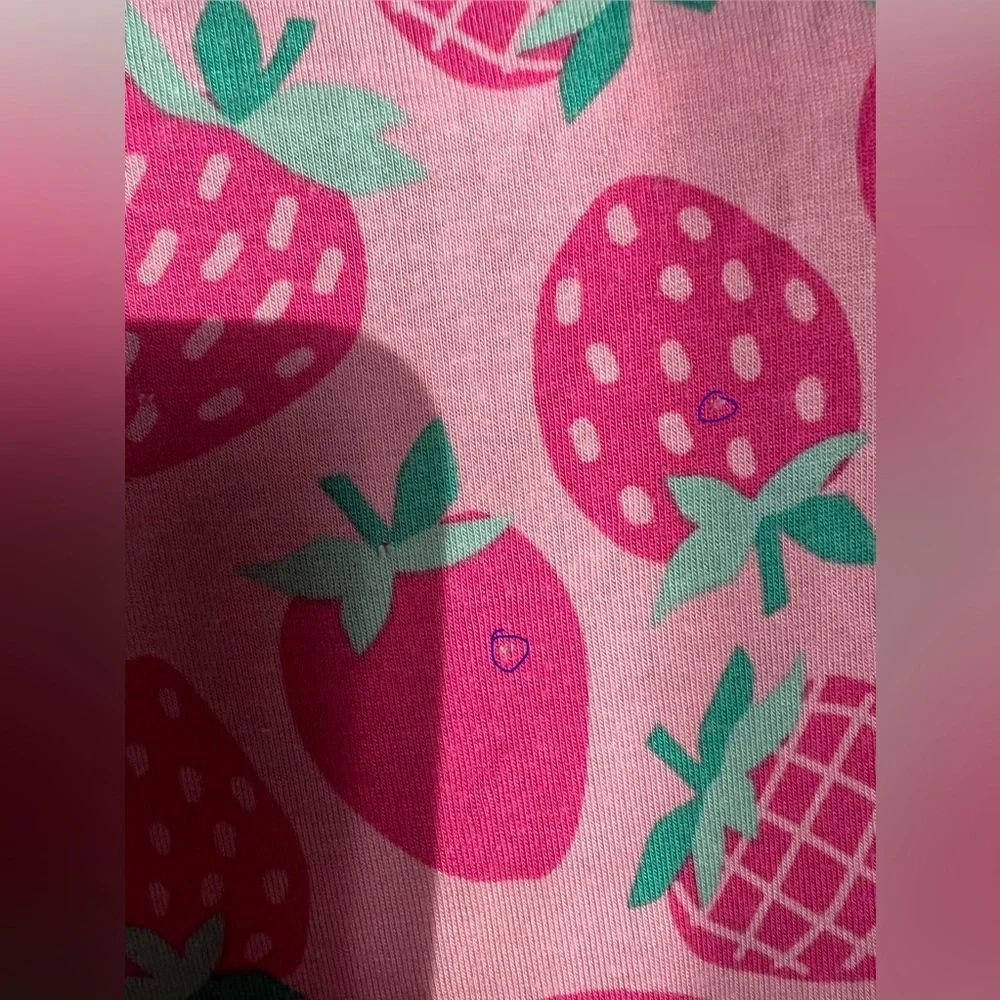 Little Sleepies Sweet Strawberries Zippy Pajamas Size 12-18 Months GUC - Picture 9 of 9